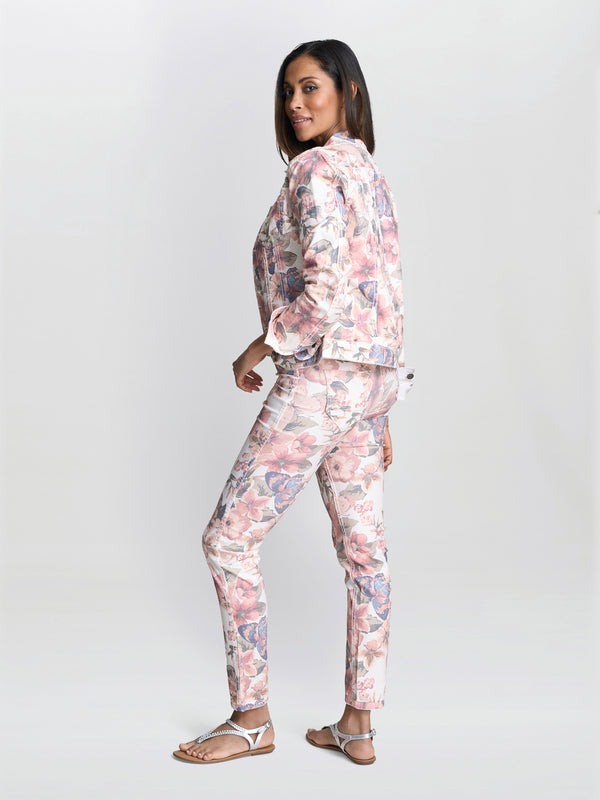 Gina Bacconi Cathy Reversible Floral Denim Jacket