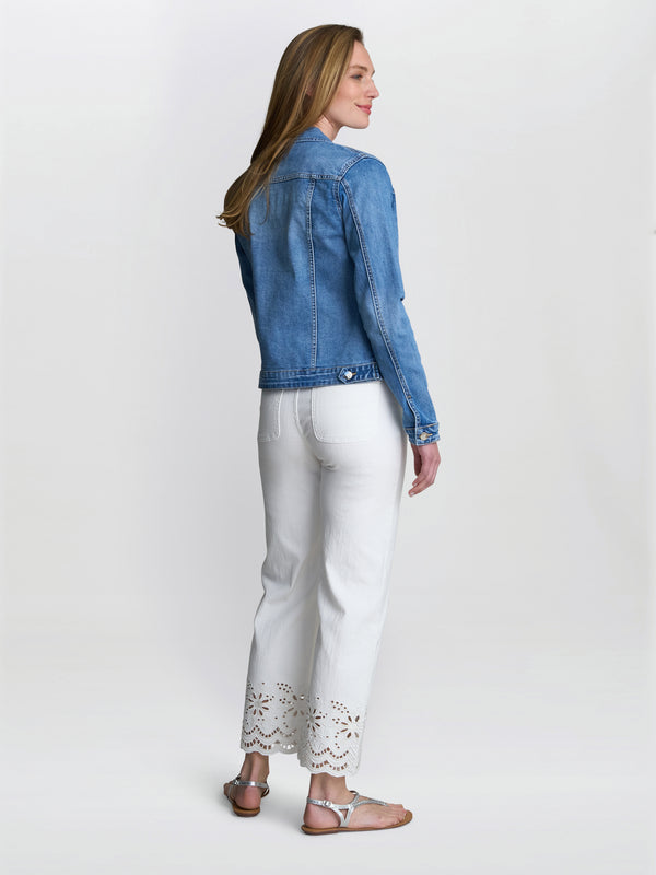 Gina Bacconi Chantel Embelished Denim Jacket