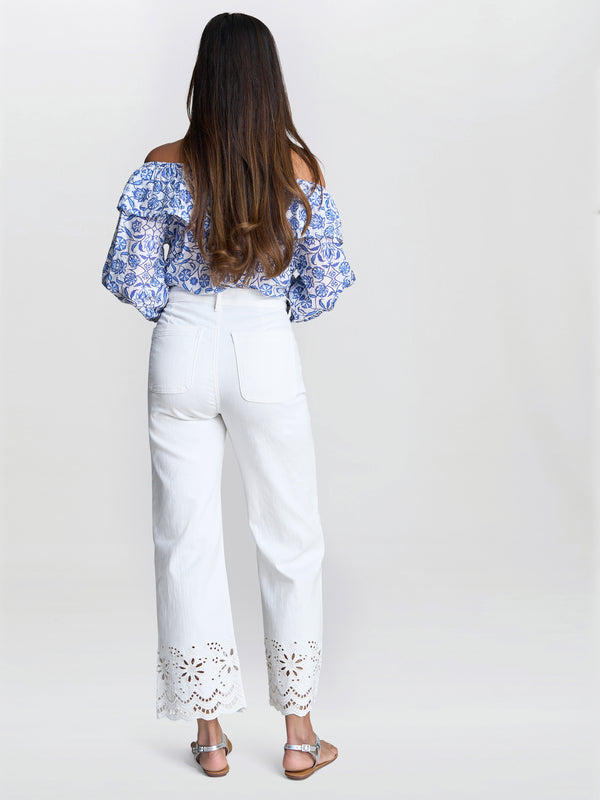 Gina Bacconi Charity Embroidered Jeans