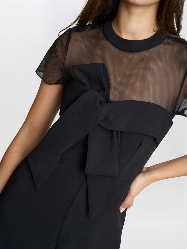 Gina Bacconi Charlene Black Structured Jumpsuit