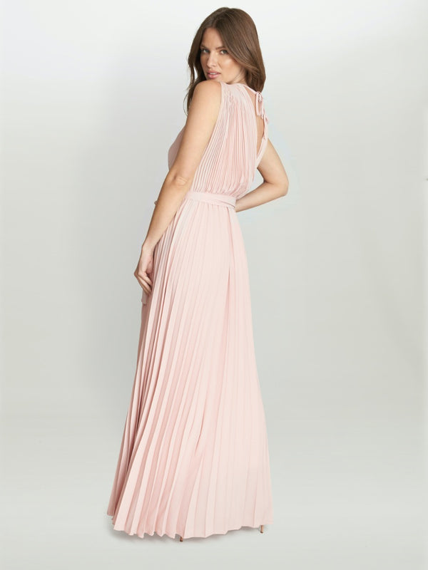Gina Bacconi Chelsey Maxi Dress With Pleat Skirt