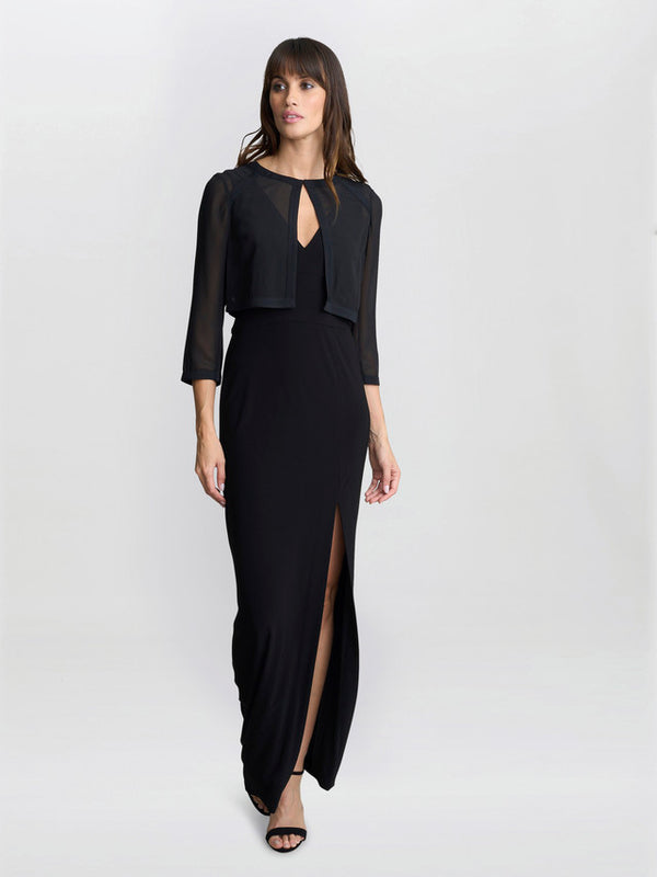 gina bacconi Chiffon jacket