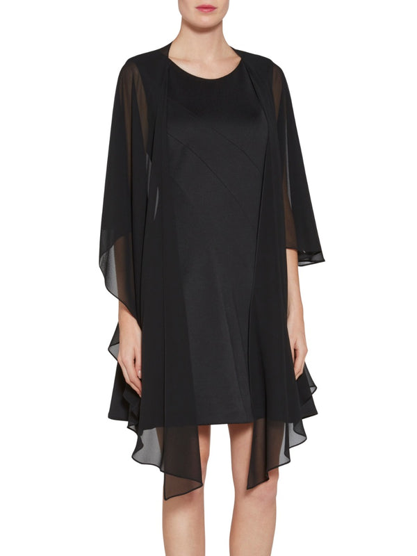 Gina Bacconi Chiffon Shawl BLACK