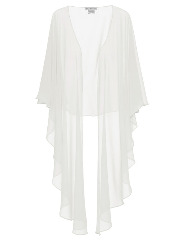 gina bacconi Chiffon shawl CHALK LIGHT