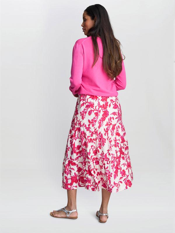 Gina Bacconi Claudie Fuchsia Sweater