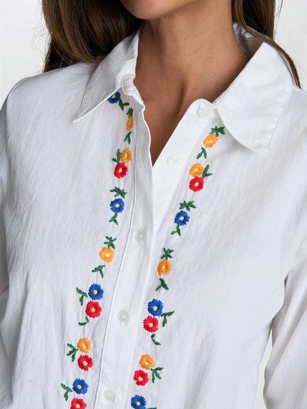 Gina Bacconi Clementine Embroidered Cotton Shirt