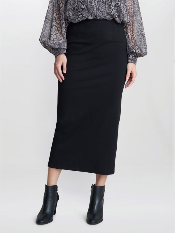 gina bacconi Cleo stretch crepe pencil skirt