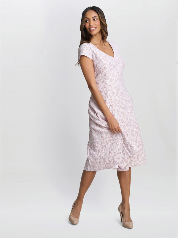 Gina Bacconi Daphnie Jacquard Dress