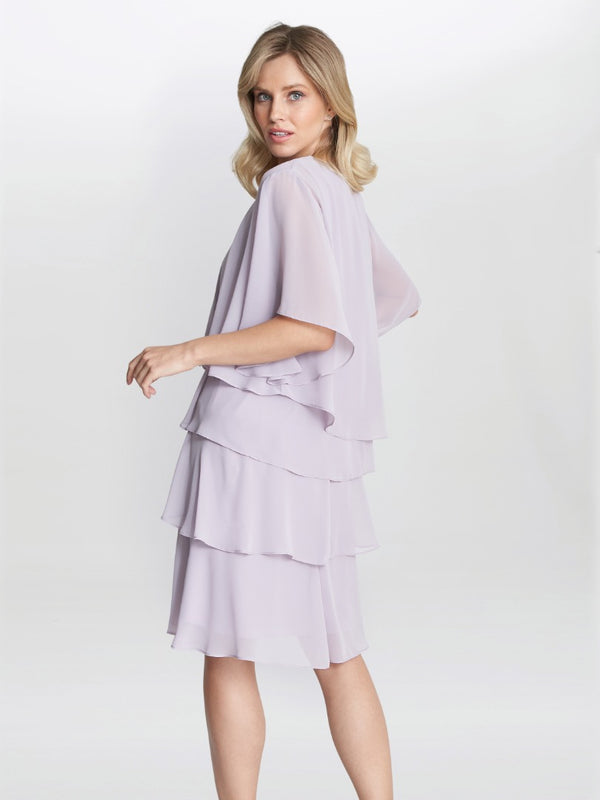 Gina Bacconi Dawn Tiered Dress And Jacket