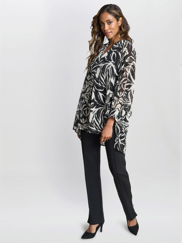 Gina Bacconi Dido Collarless Shirt