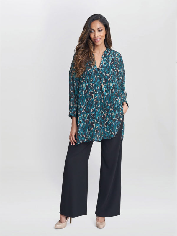 Gina Bacconi Dido Collarless Shirt