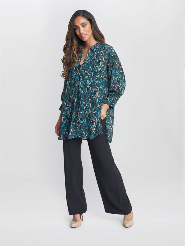 Gina Bacconi Dido Collarless Shirt
