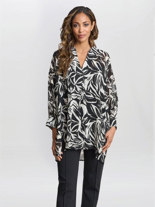 gina bacconi Dido collarless shirt