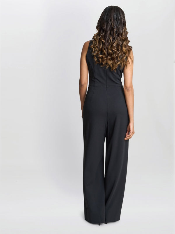 Gina Bacconi Dottie Wrap Effect Jumpsuit