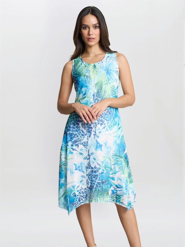 gina bacconi Eliana floral print dress