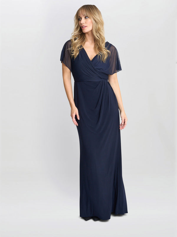 gina bacconi Elliot jersey maxi dress