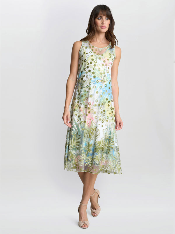 Gina Bacconi Emilia Double Layer Dress