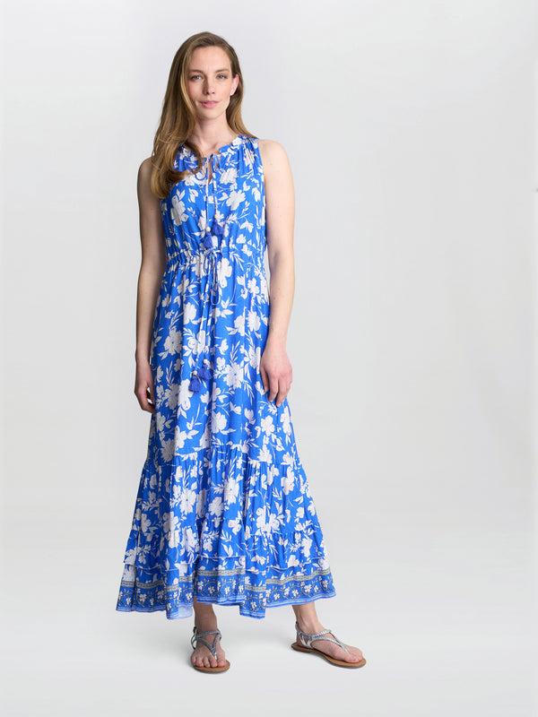 gina bacconi Fawn sleeveless maxi summer dress