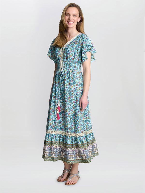 Gina Bacconi Frankie Vintage Print Dress