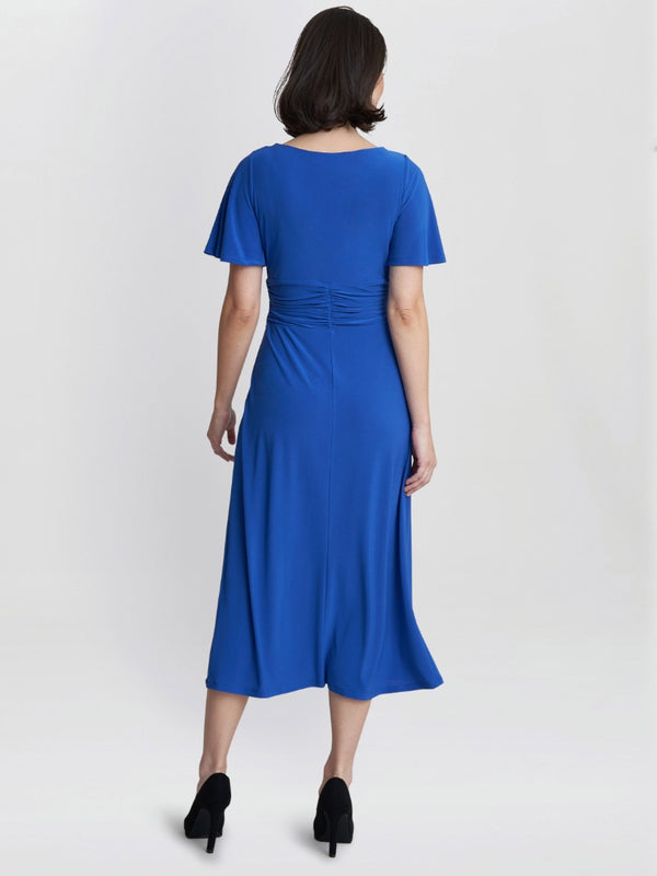 Gina Bacconi Frieda Jersey Dress COBALT