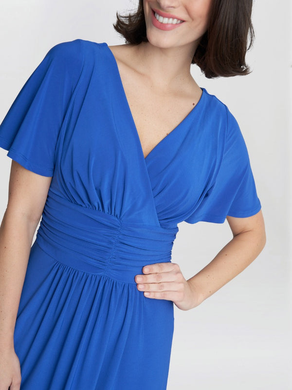 Gina Bacconi Frieda Jersey Dress COBALT