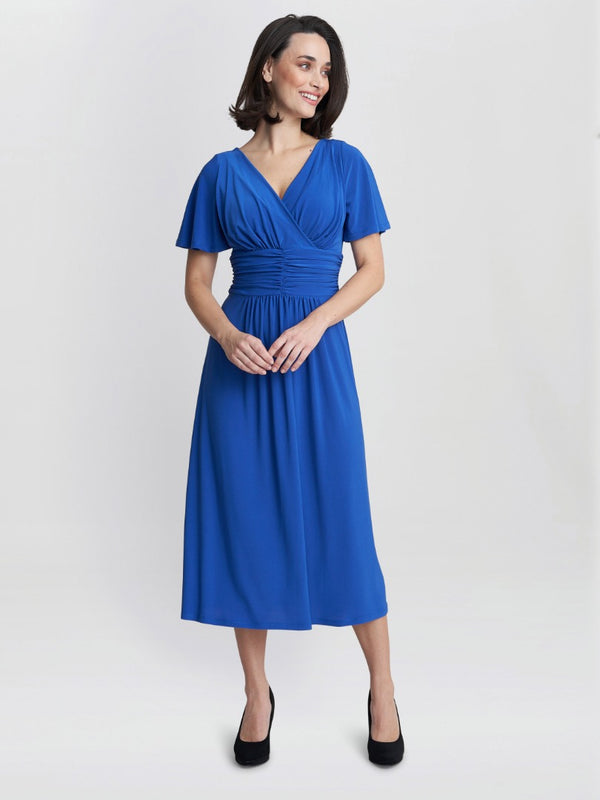 Gina Bacconi Frieda Jersey Dress COBALT