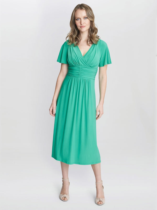Gina Bacconi Frieda Jersey Dress JADE