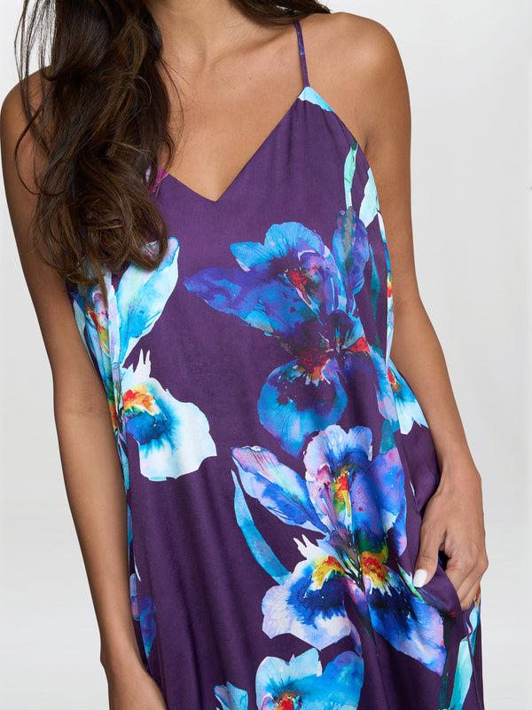 Gina Bacconi Genny Floral Print Maxi Dress