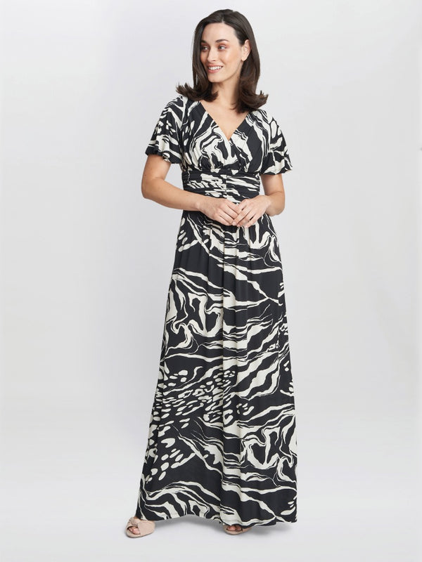 Gina Bacconi Geraldine Jersey Maxi Dress