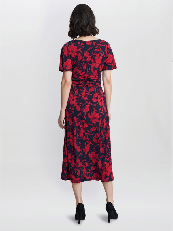 Gina Bacconi Geri Jersey Print Dress