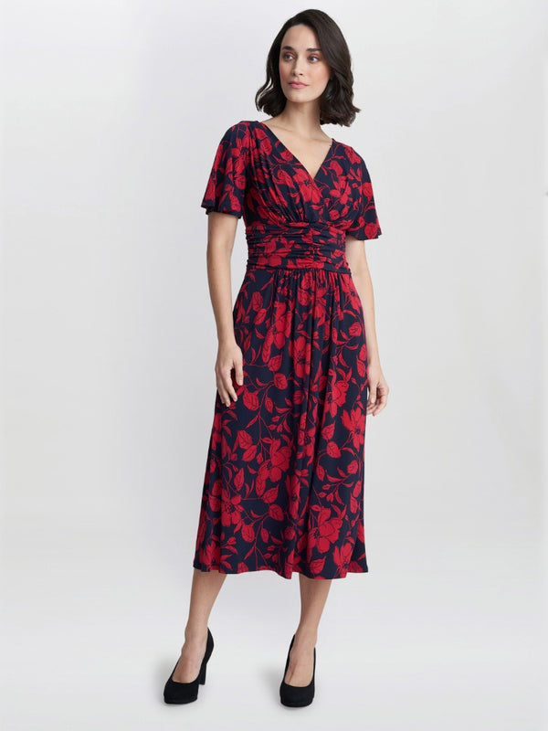 Gina Bacconi Geri Jersey Print Dress
