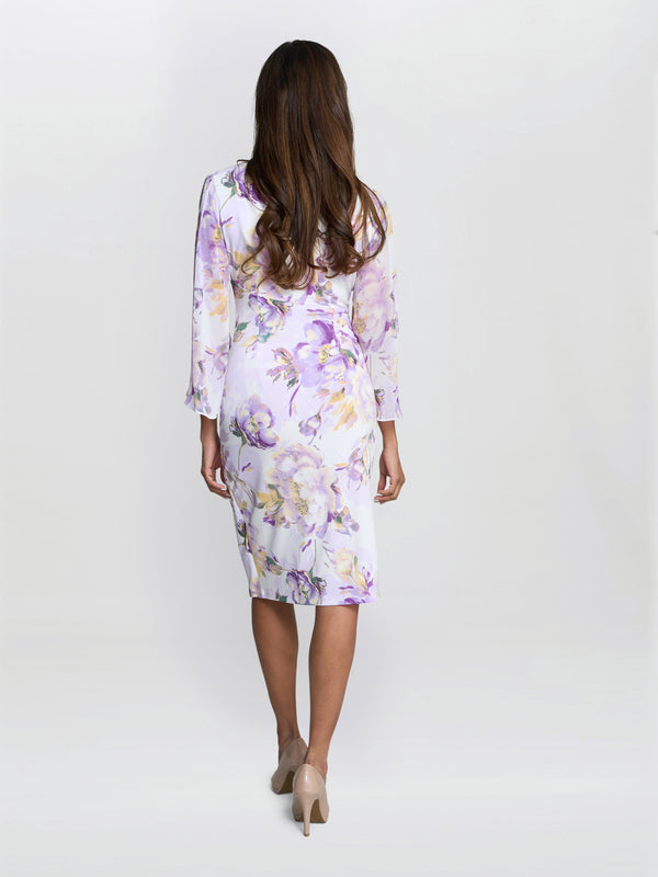Gina Bacconi Harmony Floral Print Dress