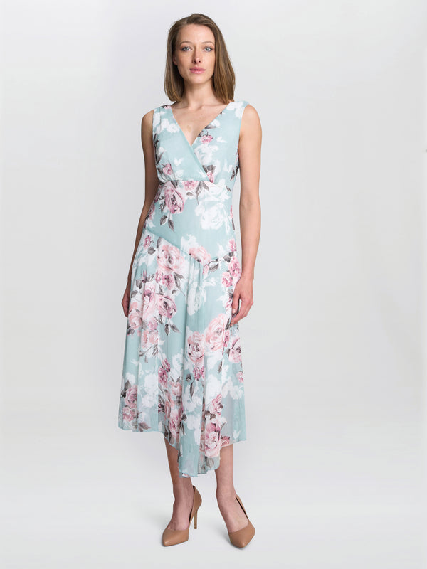 gina bacconi India print dress