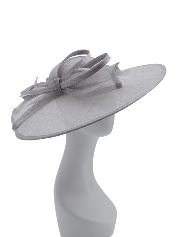 gina bacconi Inka hat with bow SILVER MIST