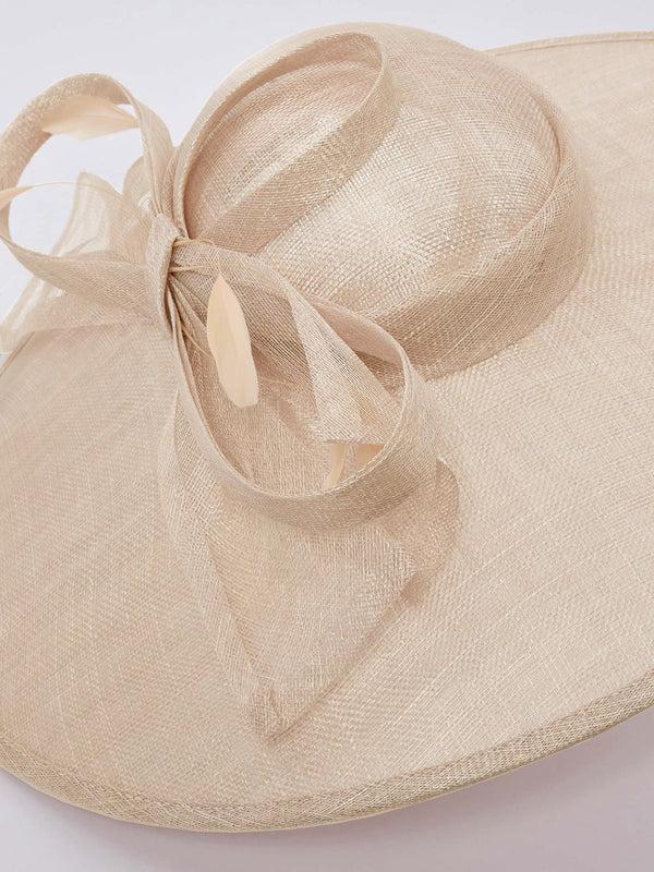 Gina Bacconi Inka Hat With Bow SUMMER IVORY