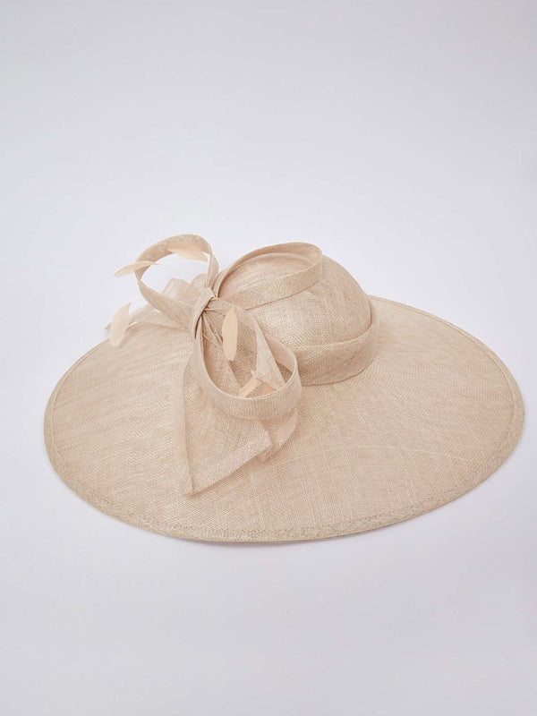Gina Bacconi Inka Hat With Bow SUMMER IVORY