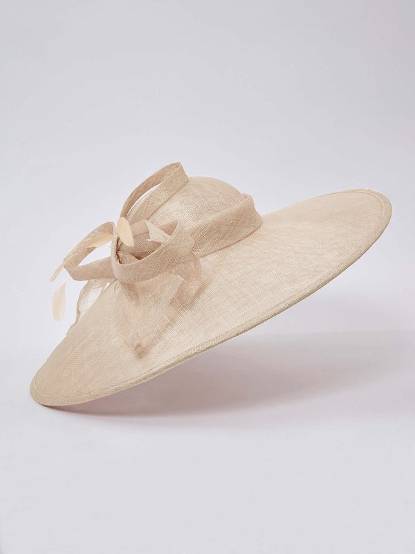 gina bacconi Inka hat with bow SUMMER IVORY