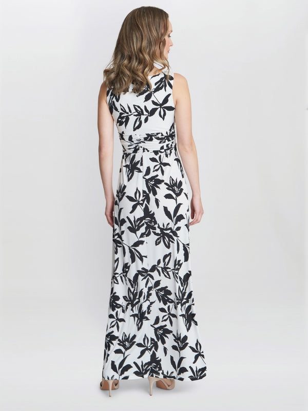 Gina Bacconi Jacquelin Jersey Maxi Dress