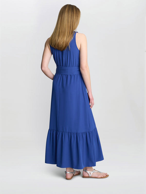 Gina Bacconi Jamie Maxi Shirt Dress Blue