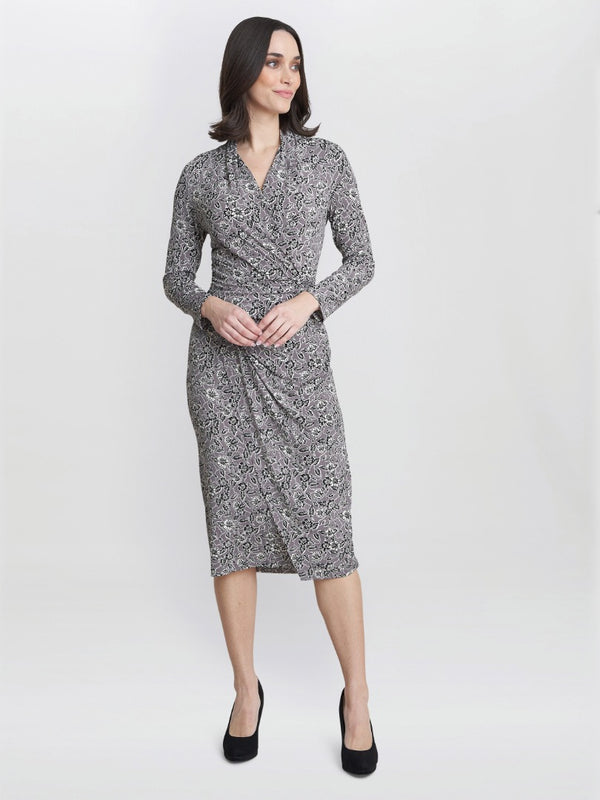 Gina Bacconi Janet Jersey Wrap Dress