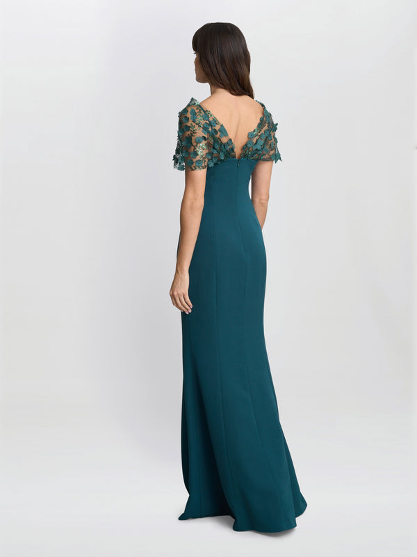 Gina Bacconi Jessie Off Shoulder Maxi Dress