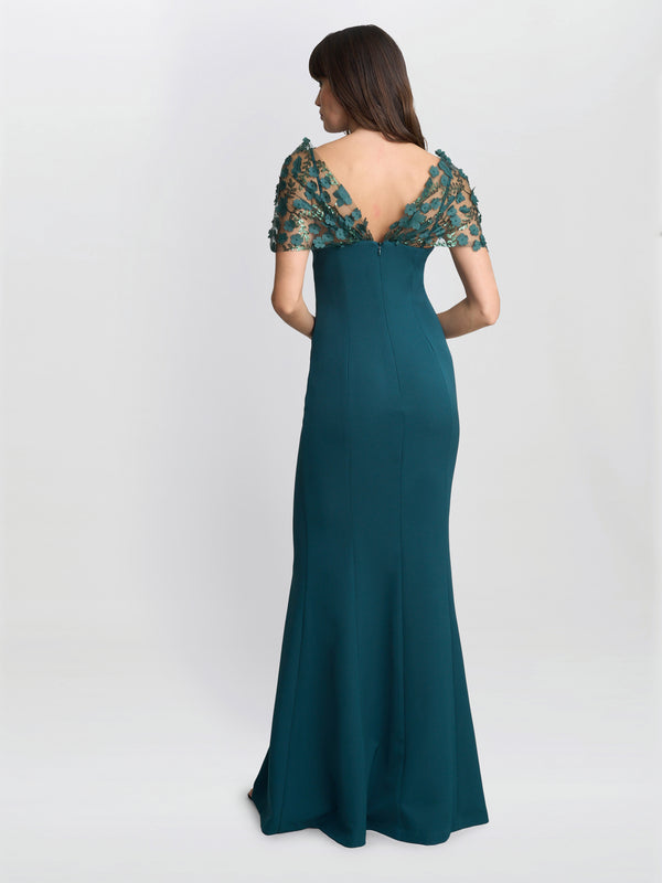 Gina Bacconi Jessie Off Shoulder Maxi Dress