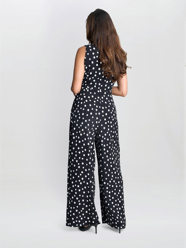 Gina Bacconi Jolie Spot Jumpsuit