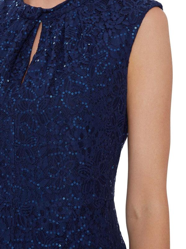 Gina Bacconi Jovanna Sequin Lace Maxi Dress