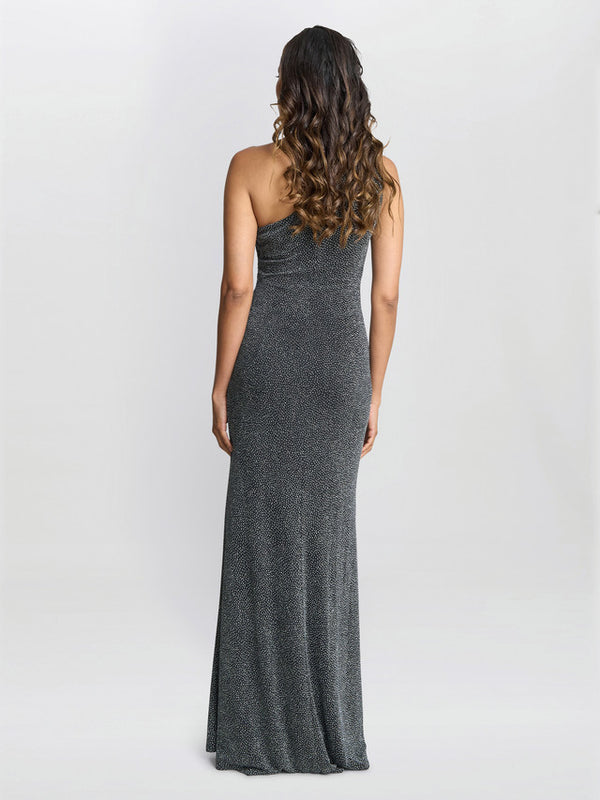 Gina Bacconi Kasey Metallic Knit Dress