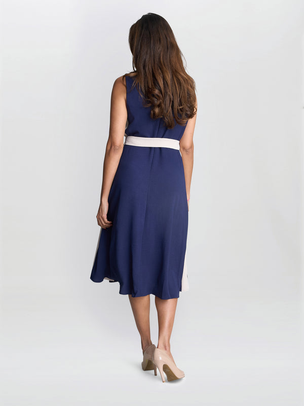 Gina Bacconi Kendall Two Tone Dress