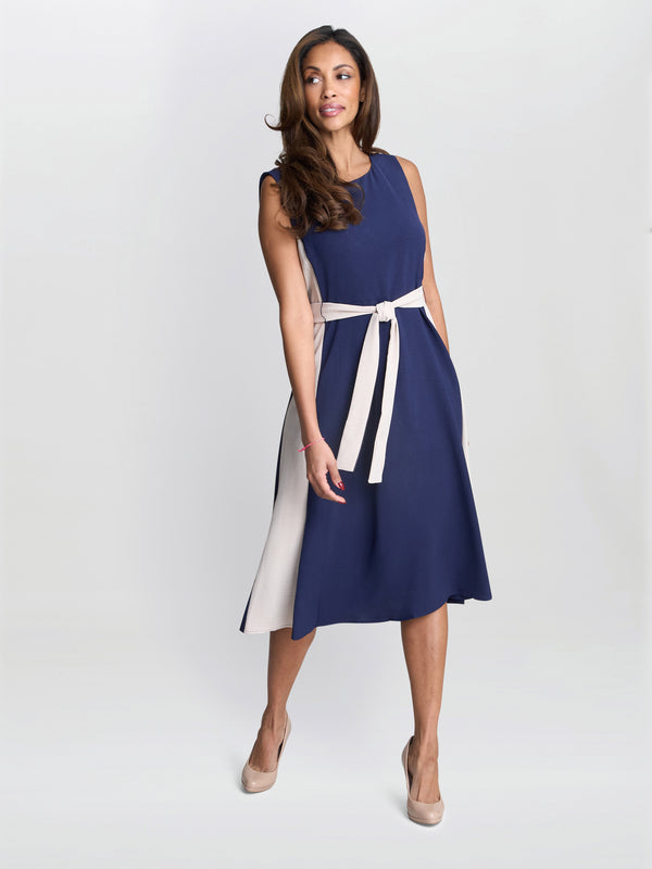 Gina Bacconi Kendall Two Tone Dress
