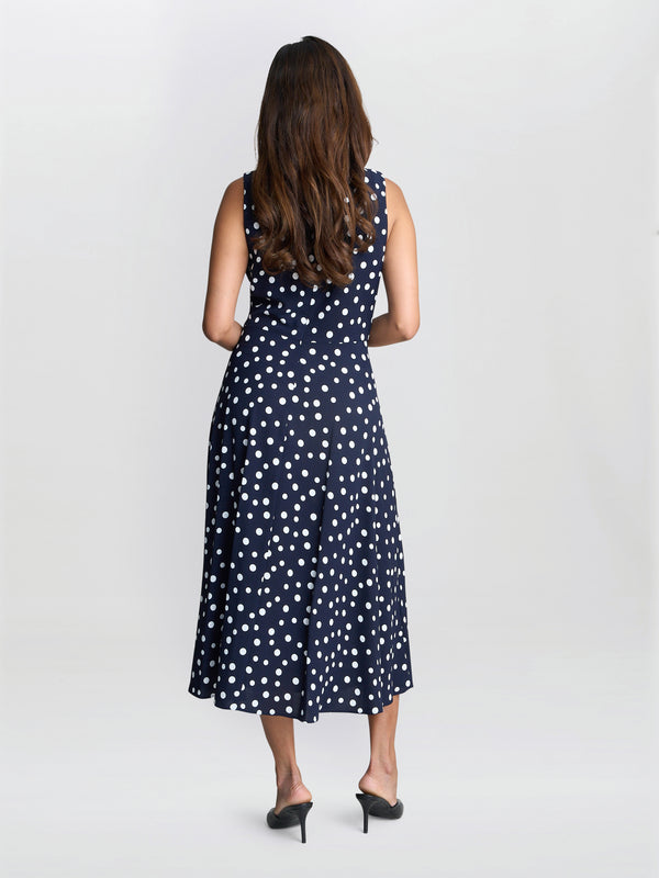 Gina Bacconi Lacinda Spot Dress