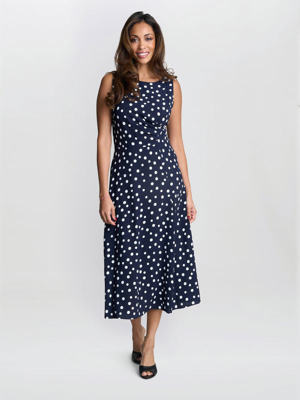 Gina Bacconi Lacinda Spot Dress