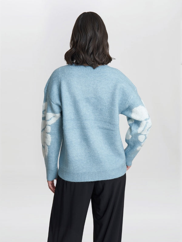 Gina Bacconi Layton Floral Print Jumper